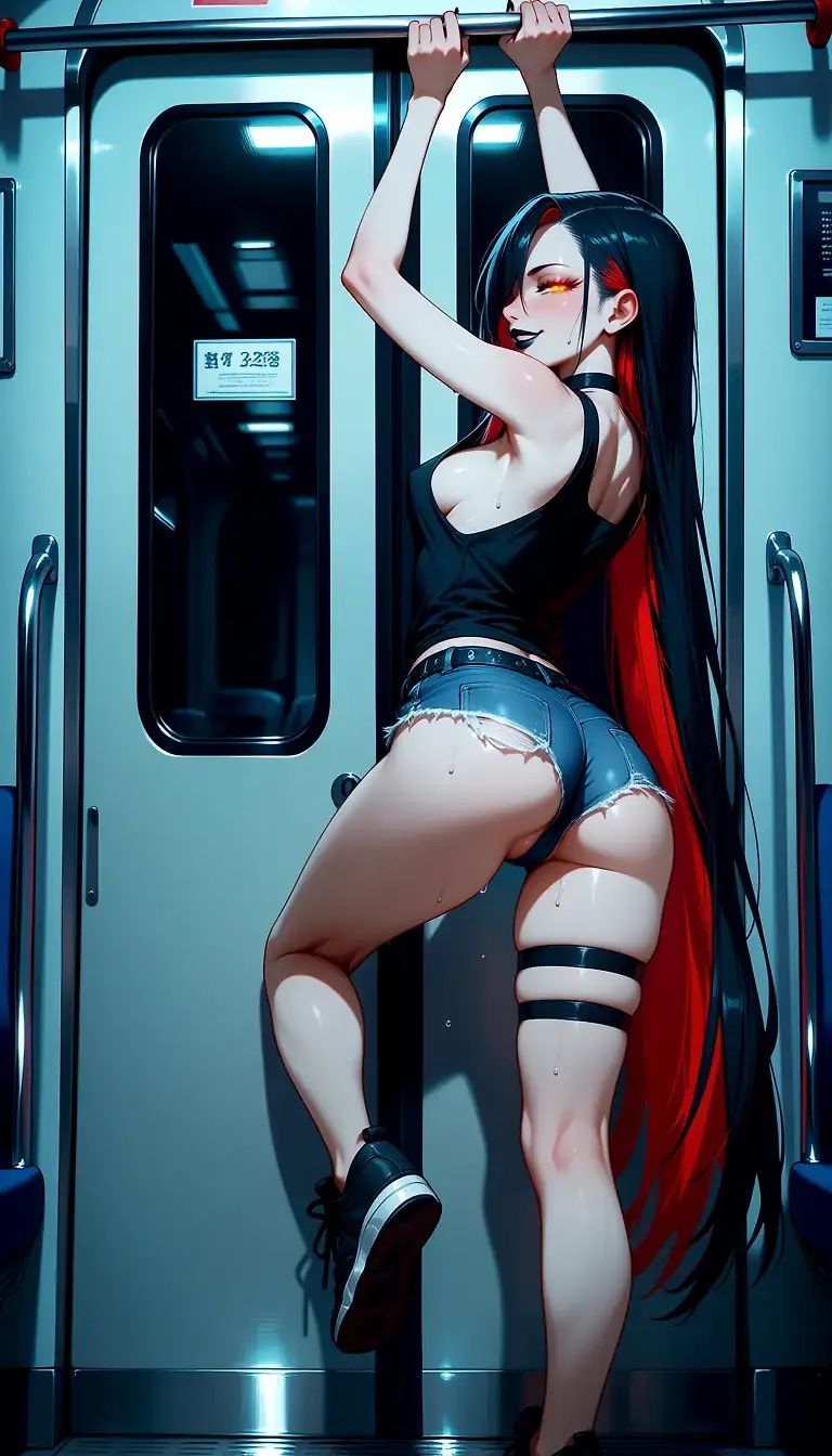 AI art 'Using the subway'