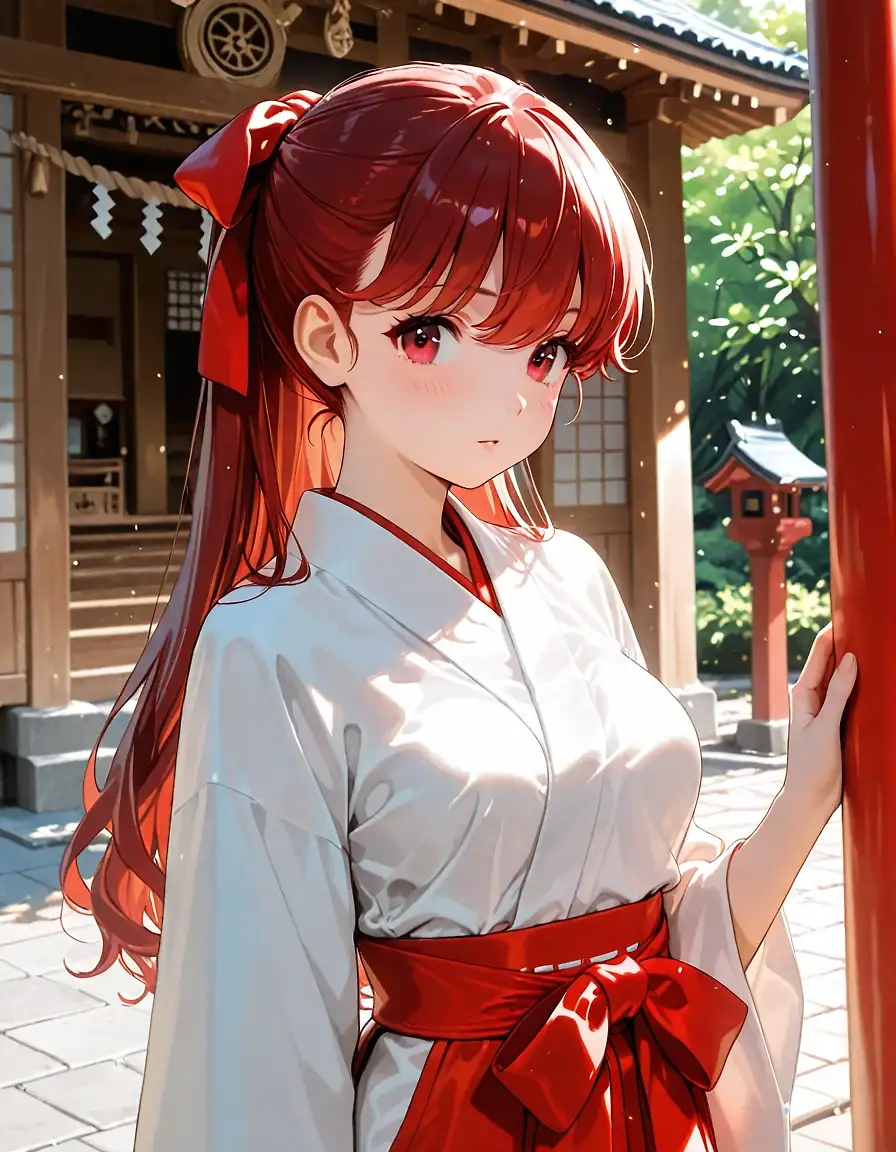 AI art "yoshizawa kasumi-Miko"