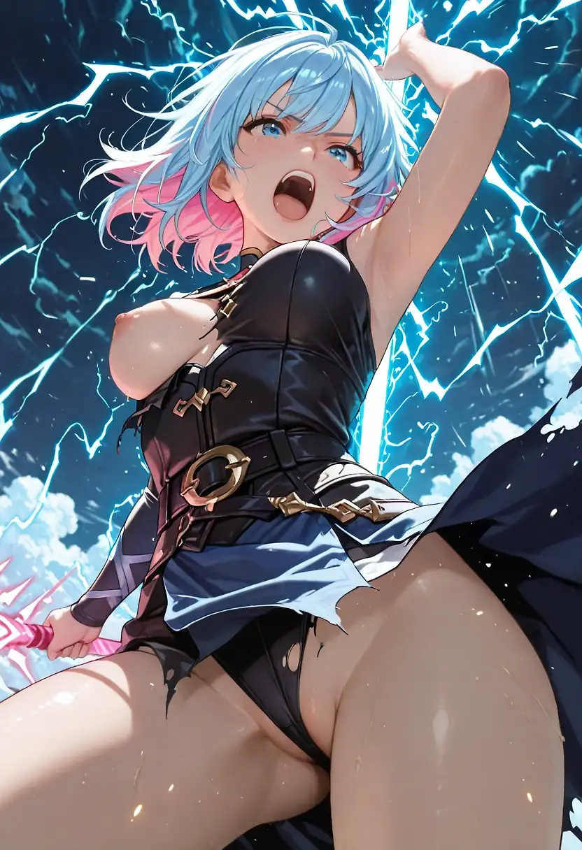 AI art "Thunder spear"