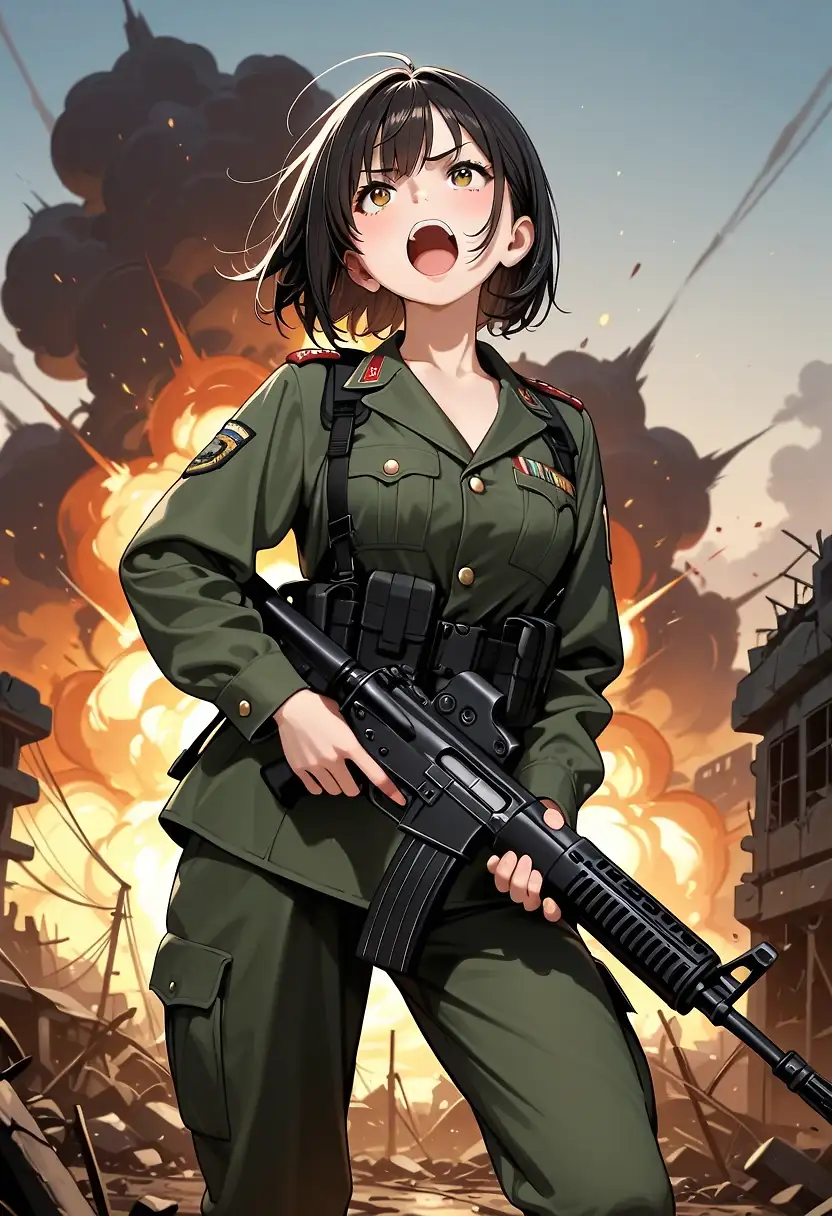 AI art '戦場'