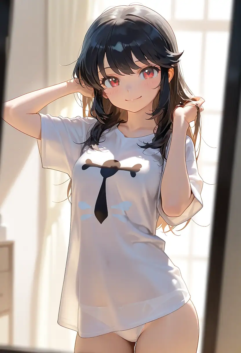 AI art 'Lonely girl' with user description 'Looking for name suggestions for a lonely office worker. Thinking Sophia suits, but open to suggestions ;)'