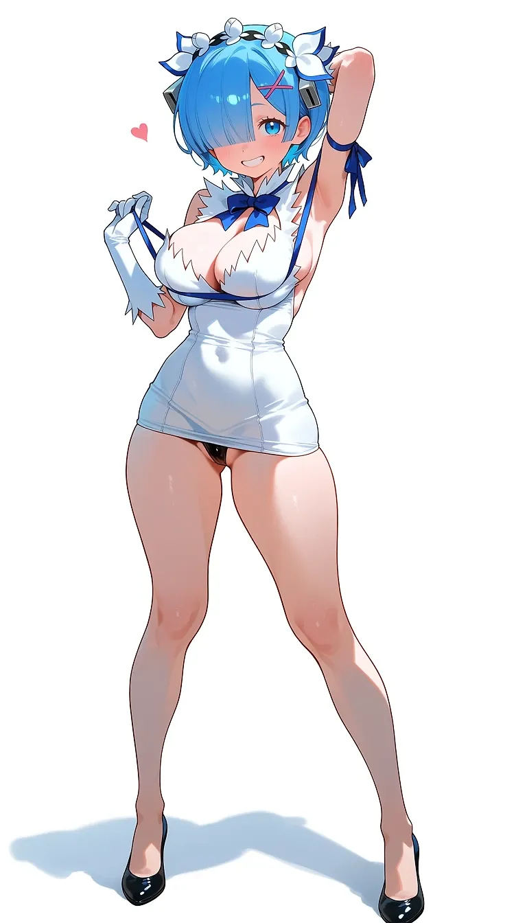 AI art "hestia(danmachi)cos rem"