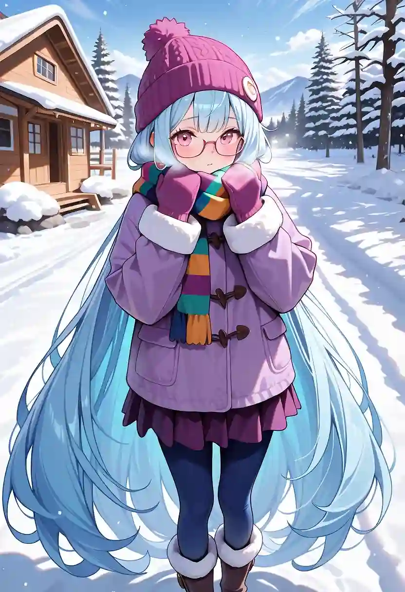 AI art 'Runie’s Winter Vacation' with user description 'Magic College can be rough, but the winter retreat is always wonderful. 💙

Who should go on vacation next, and where should I send them?'