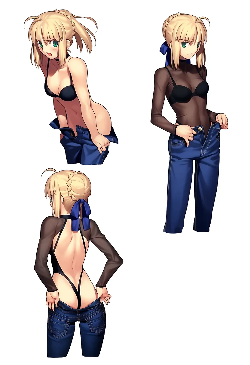 AI art "Should Saber Become A Model?"