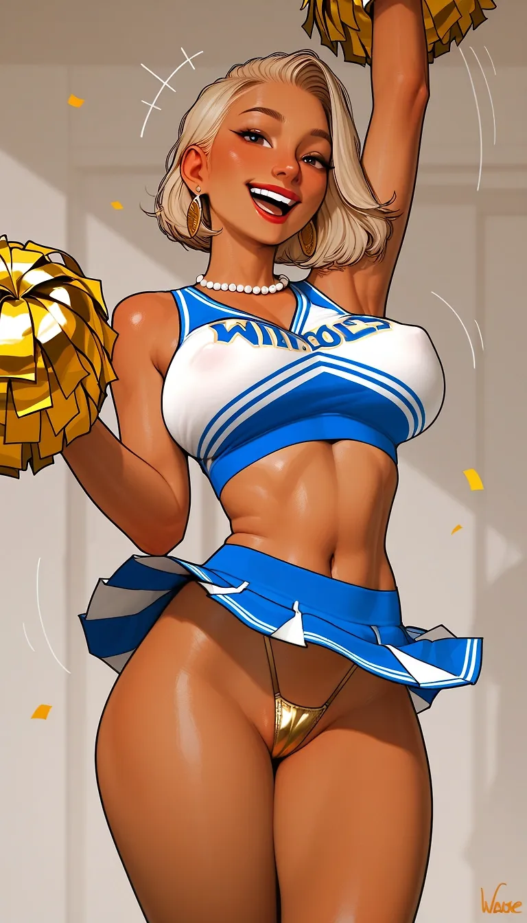 Summer's wardrobe. Cheerleader past