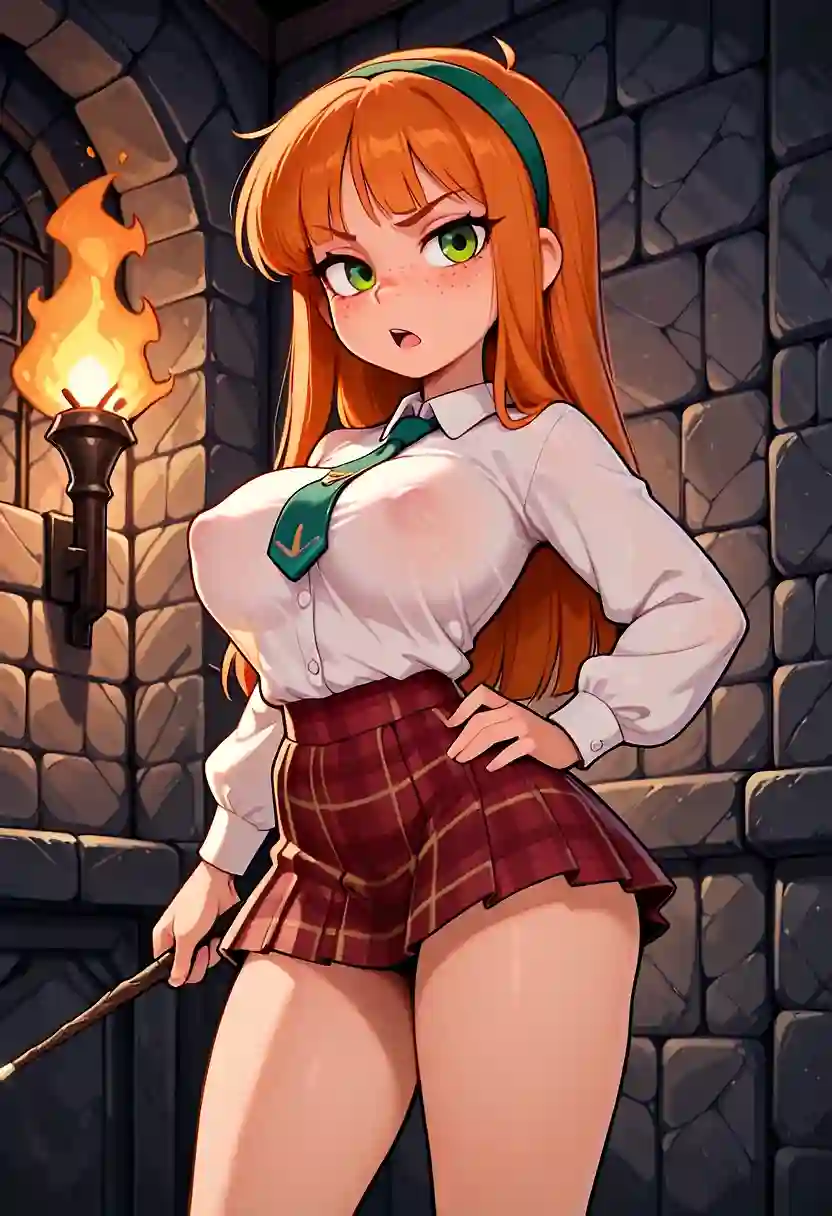 AI art 'Ginny learns about mental magic'