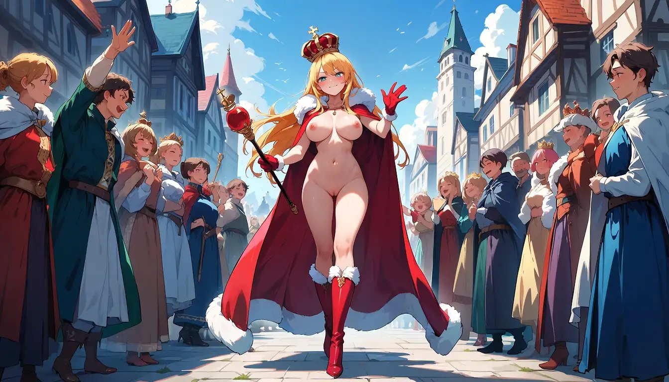 AI art 'Empress's New Fit' with user description '"That fit goes crazy" "That's clean clean" "That combo is fire" "W fit" "gas and more gas" "You're naked"'