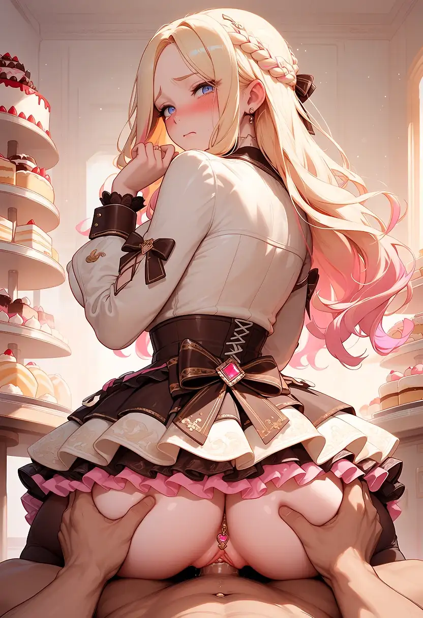 AI art 'Beta: Juo Sena, Art Style Test' with user description 'was gefällt euch besser? Ich habe schon eine Antwort: Ich mag es, wenn sie auf mir sitzt.

which one do you prefer? I already know the answer—I like it when she’s on top of me.'