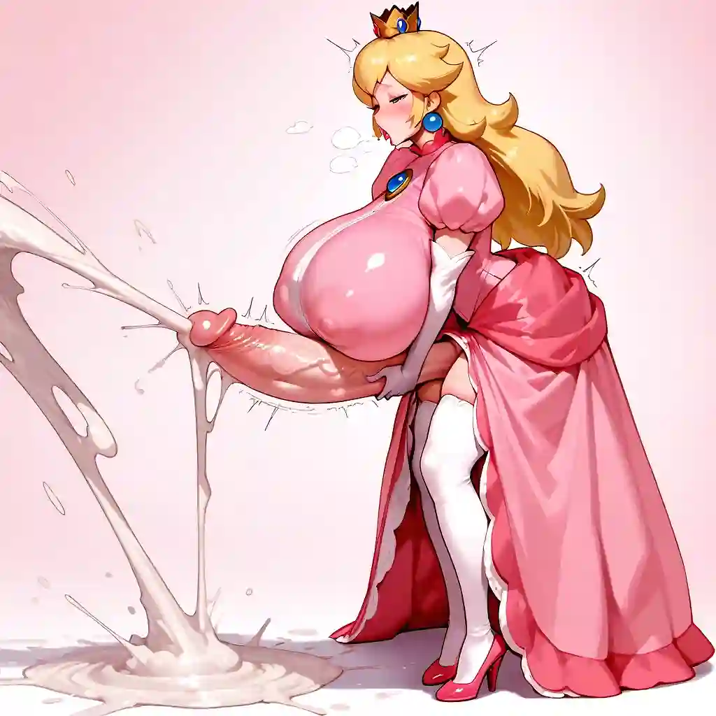 AI art "Futa Princess Peach"