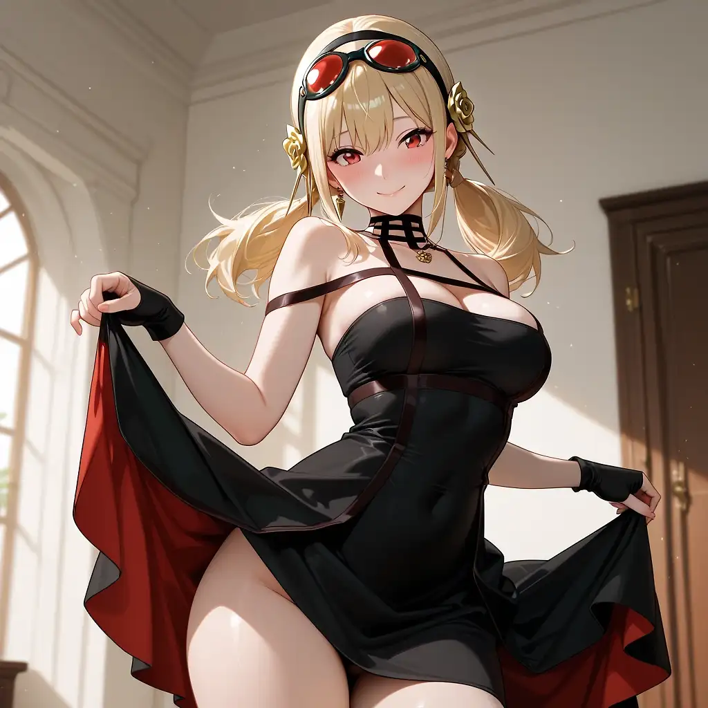 AI art "Cherry Bomb x Yor"