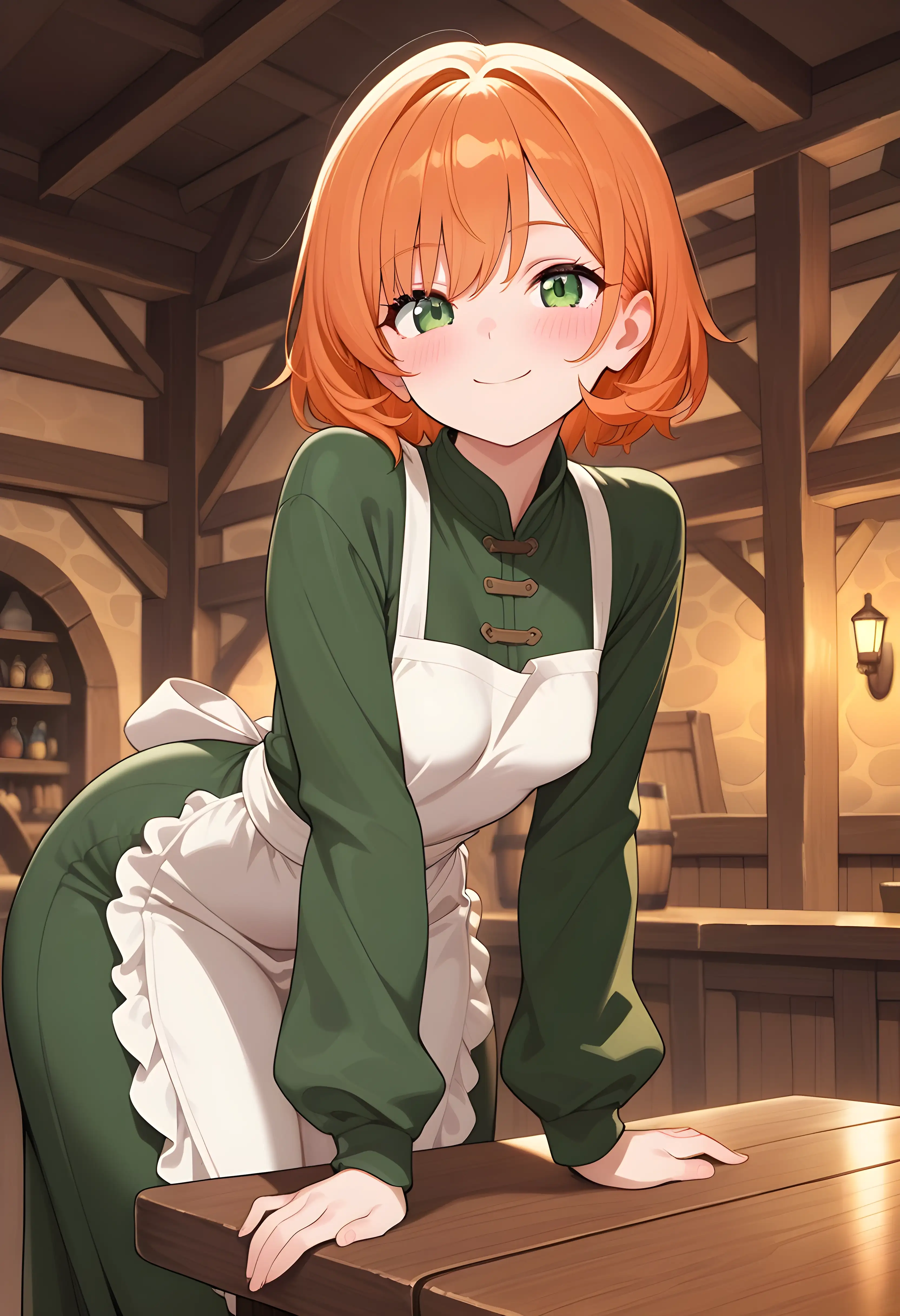 AI art "Barmaid gives extra"