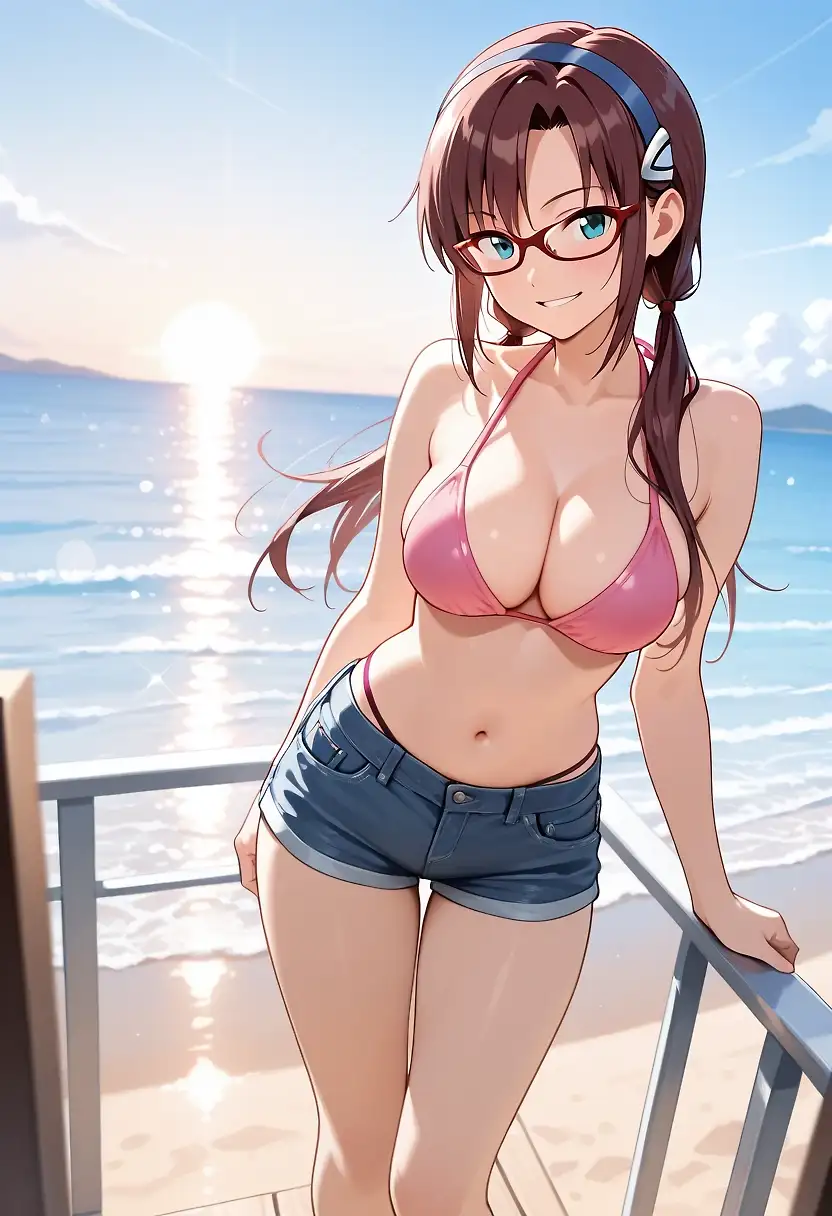 AI art 'go to the sea with mari2'