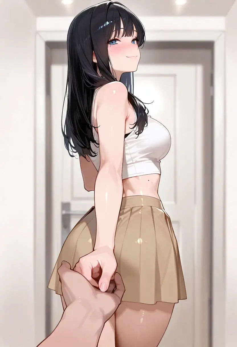 AI art "Office Lady's shooting behind the scenes"