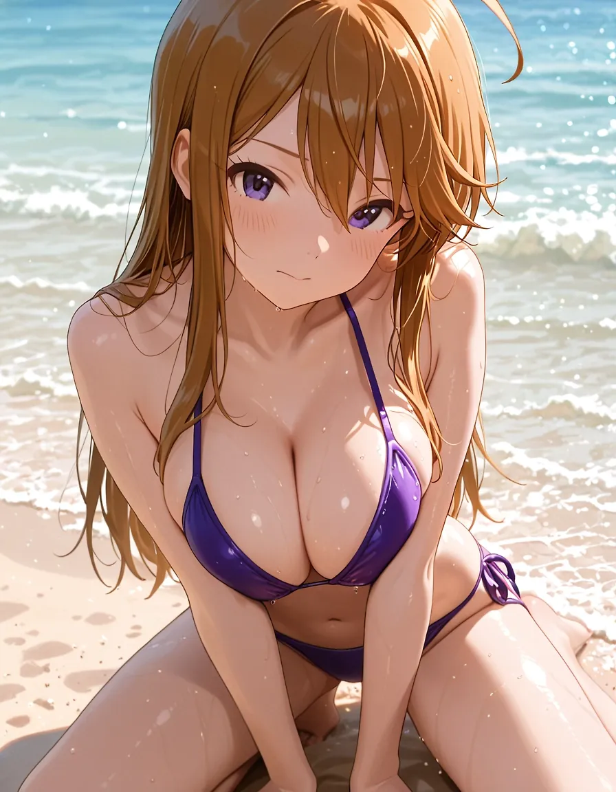 tokoro megumi-on the beach