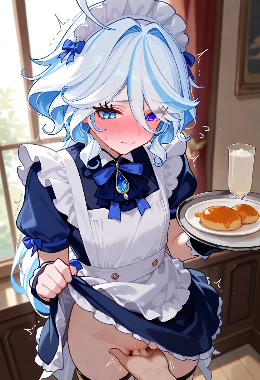 AI art "Furina serving"