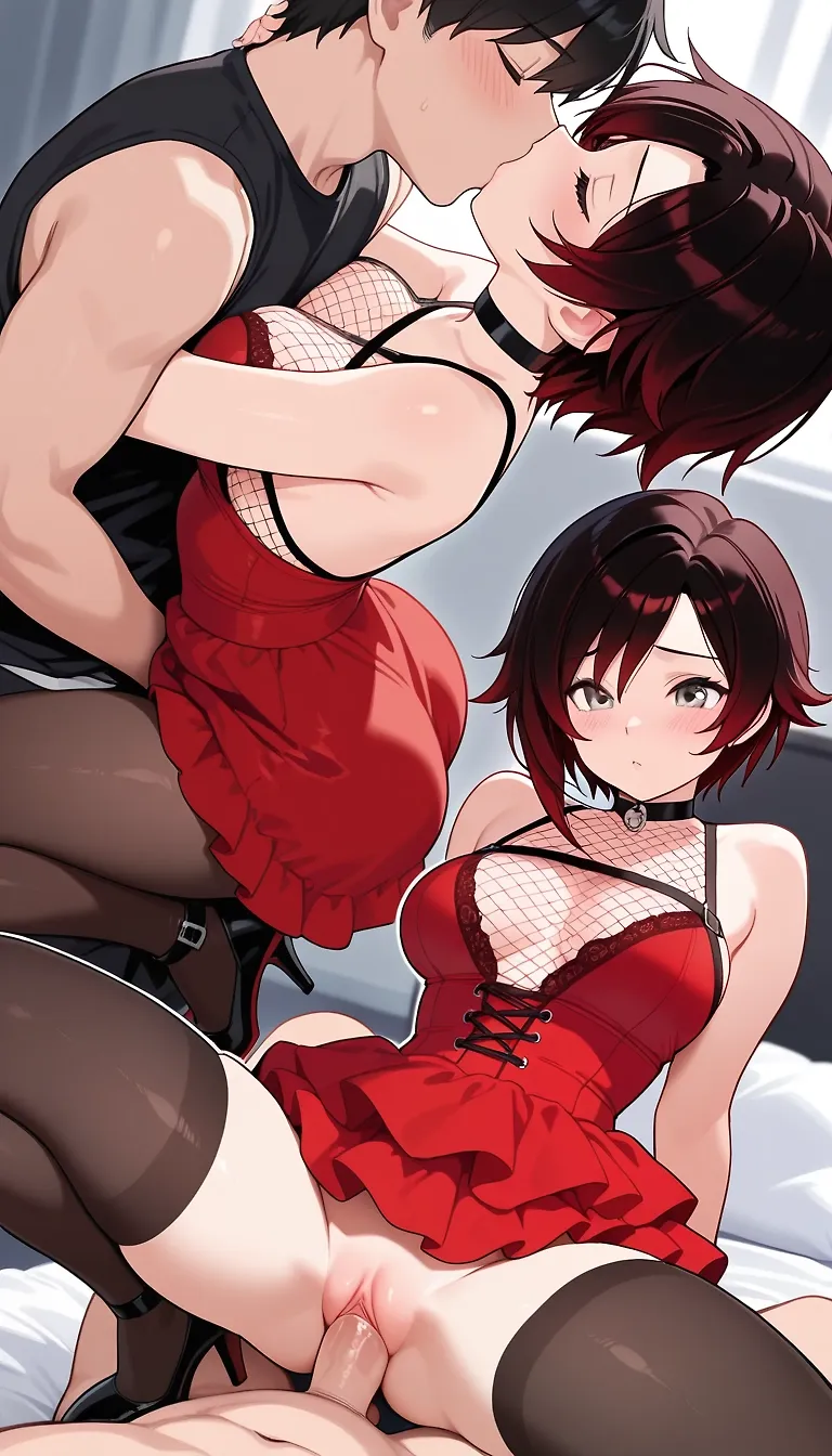 Ruby Rose in her Red Dress showing off and having fun