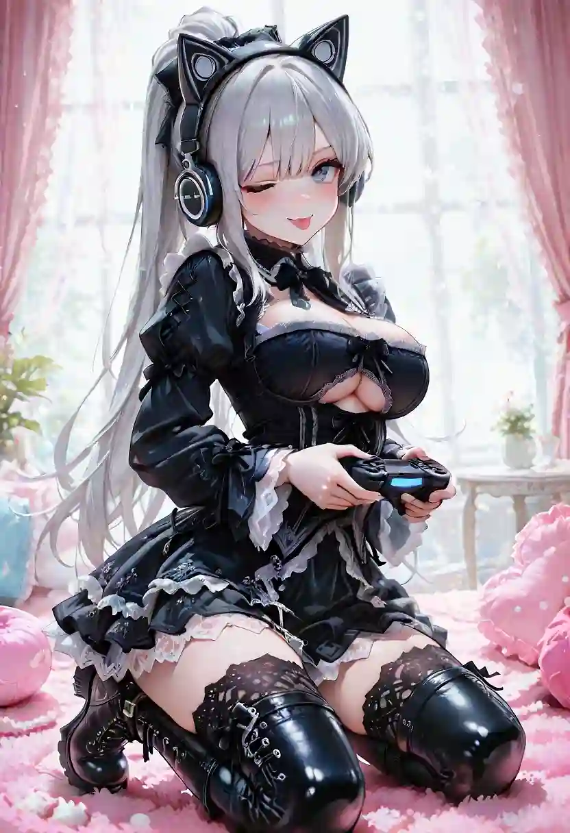 AI art "Gaming is relaxing"