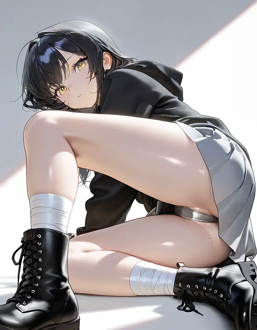 AI art 'anime girl with short(2)'
