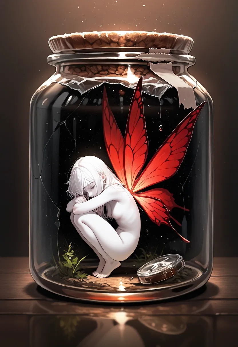 AI art "Fairies Under Glass"