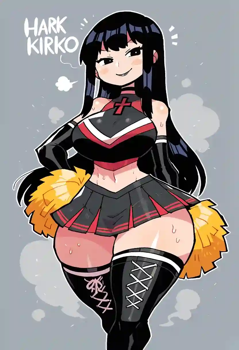 AI art 'Kiriko' with user description 'Was gatekeeping this character i made for months, felt like maybe it was time to show at least one pic of her😜'