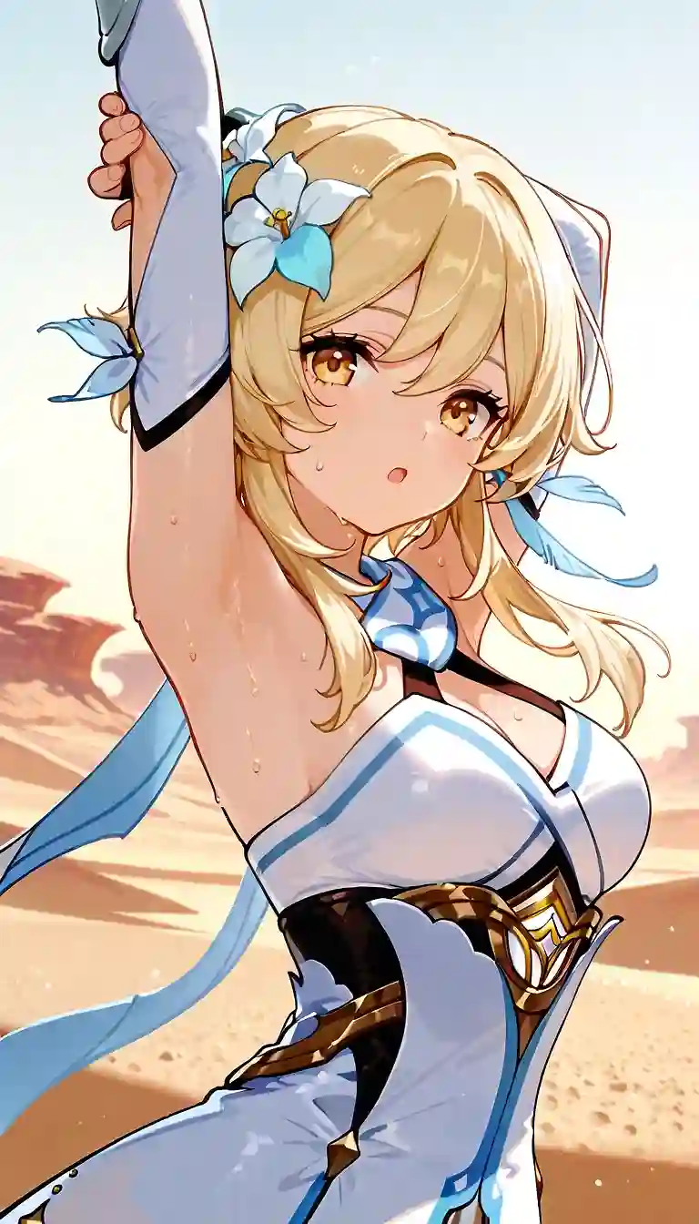 AI art "Selling armpits in the desert"