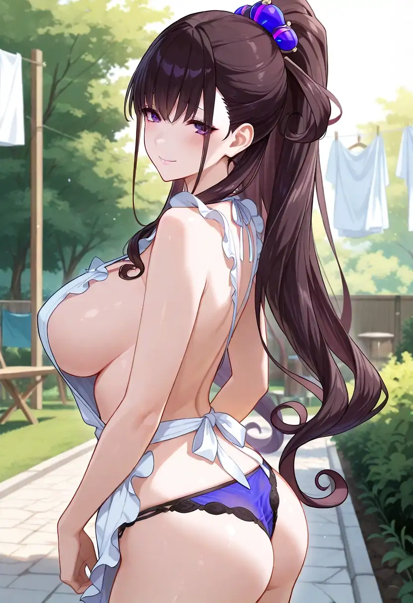 AI art 'Murasaki apron'
