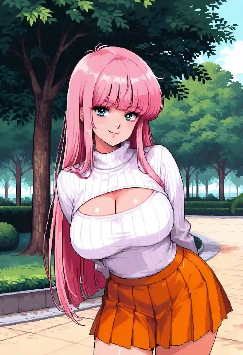 AI art "A Retro-styled Date in the Park"