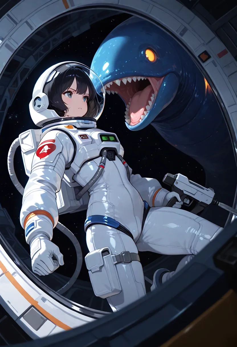 AI art "space battle"