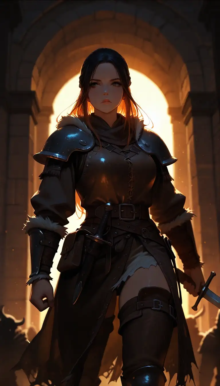 AI art '⚔️ Warrior girls: Exposition' with user description 'When Tolkien read Beowulf, he gave us a masterpiece, The Lord of the Rings... 😉

When I read Beowulf, I created... this... The Lord of the Naughty Things (in four parts)😉'