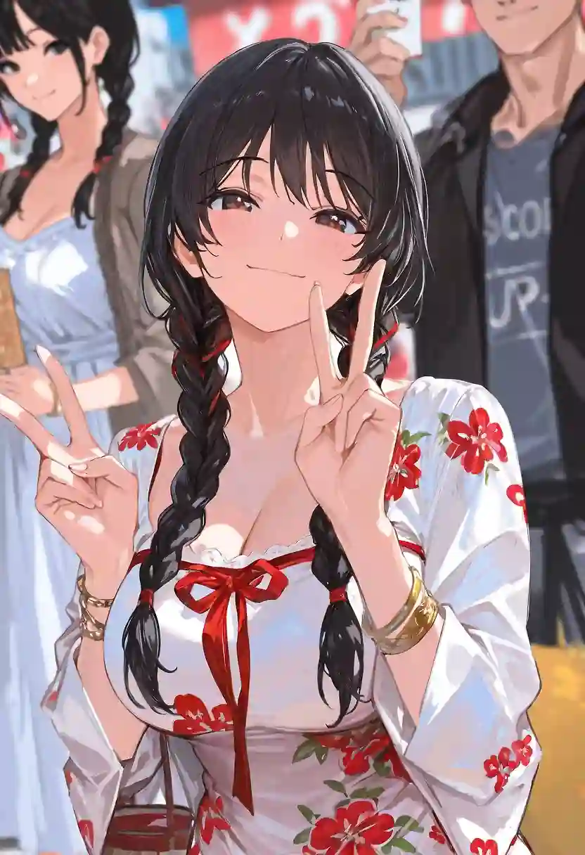 AI art "A Young cheer girl I met at baseball stadium"