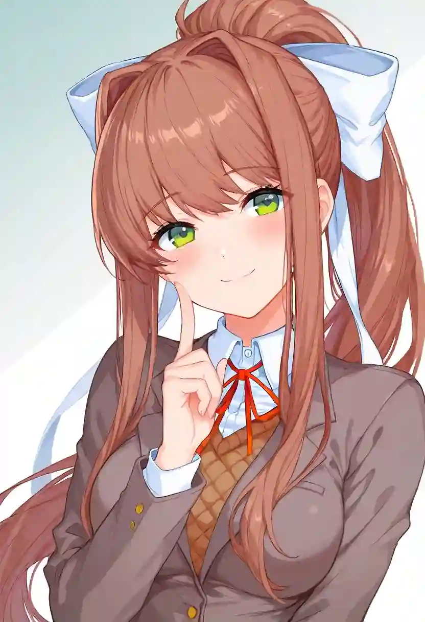 AI art "Monika Impregnation Series"