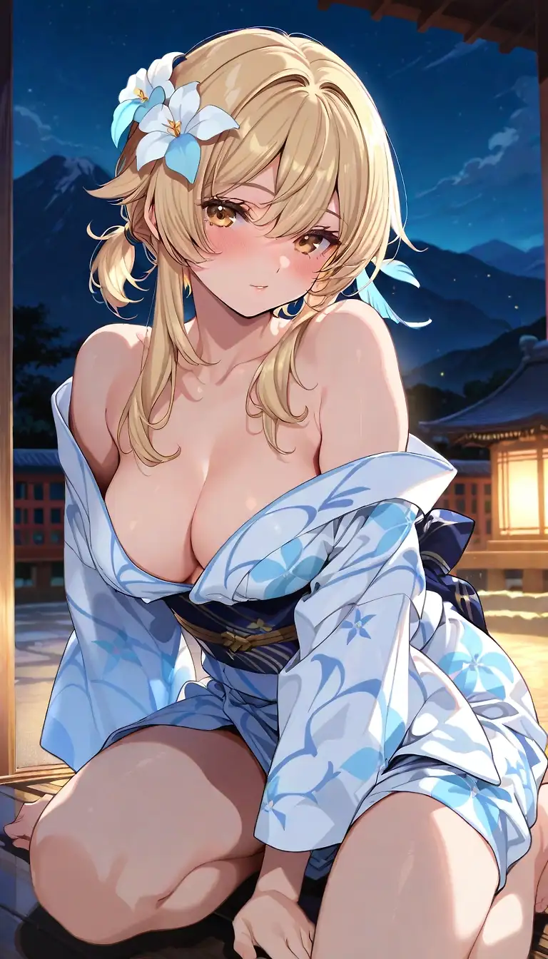 AI art "Yukata Lumine"