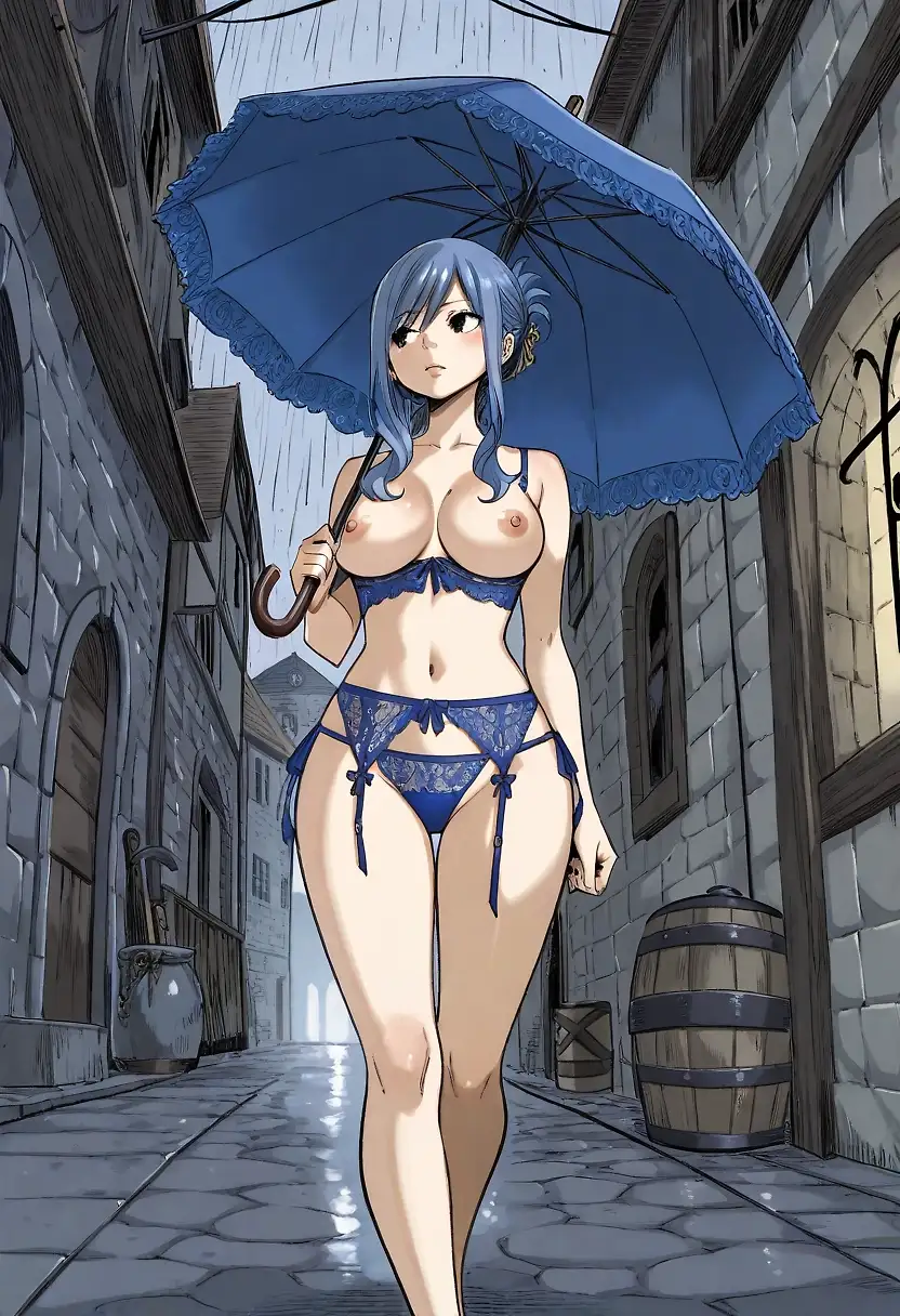 AI art "Juvia Lockser: Dripping Wet"