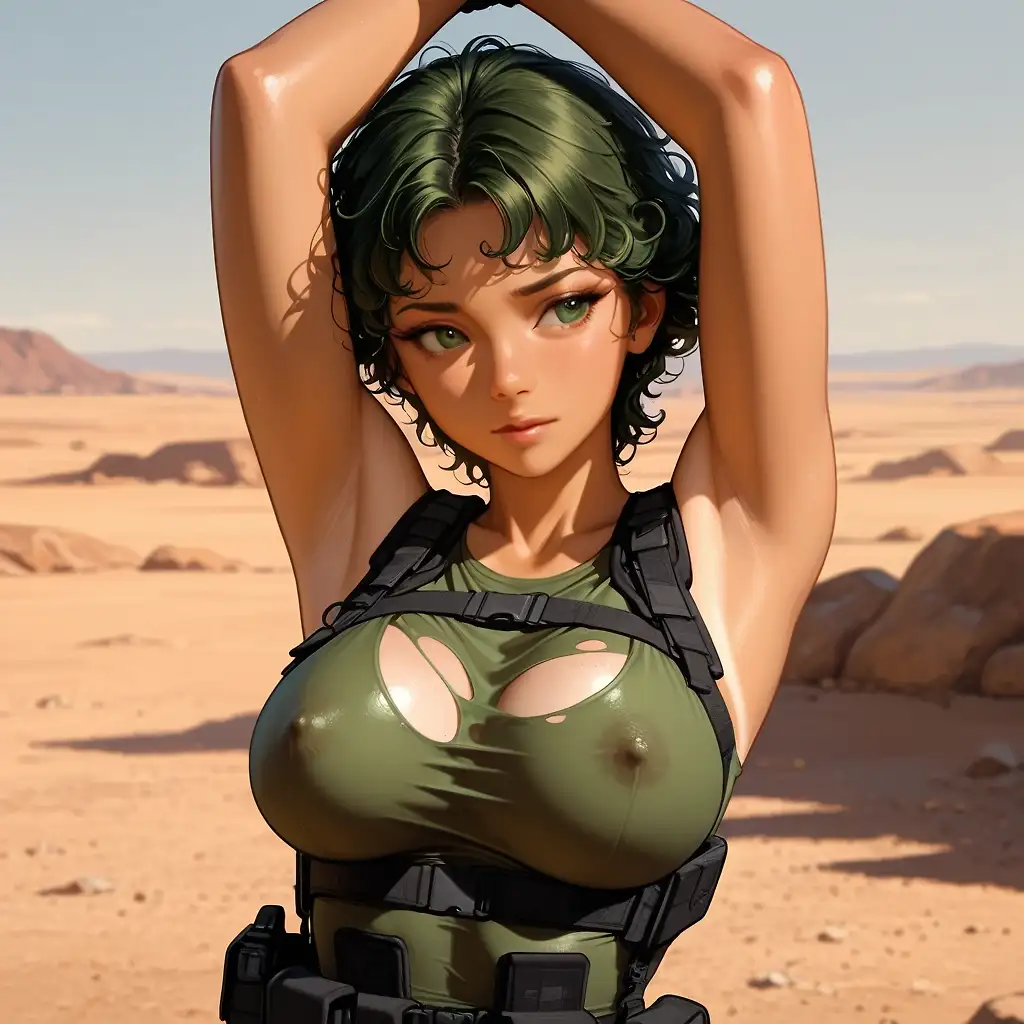 AI art "Prisoneer of the desert..."