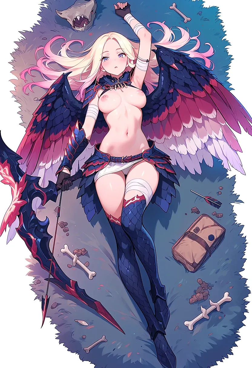 AI art "Sena, for the sake of my son... Put down your sword." with user description "ich hab kein Sperma mehr."