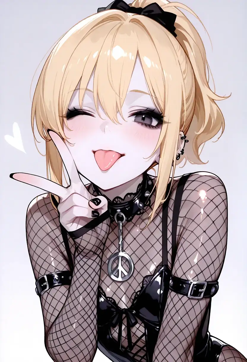 AI art "Goth queen demands foot love"