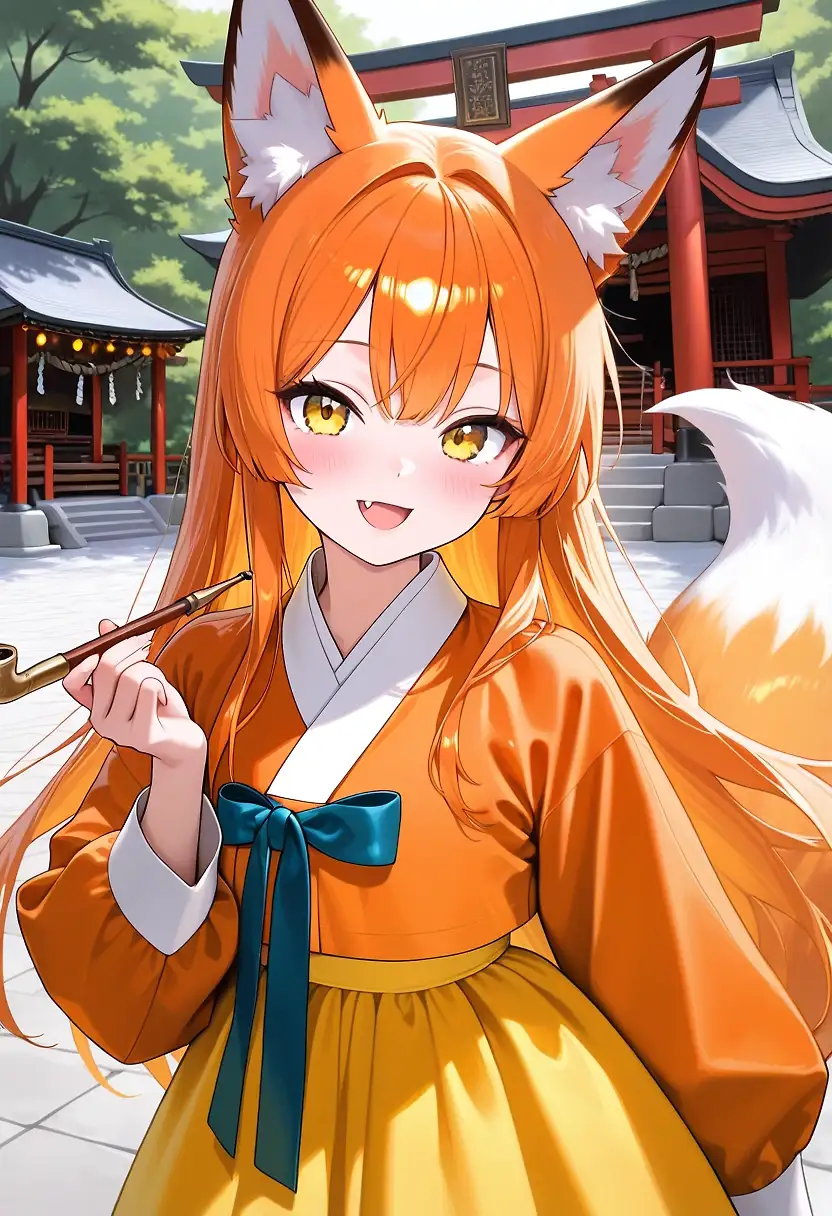 AI art "You Impregnate the Kitsune boy at the Jinja."
