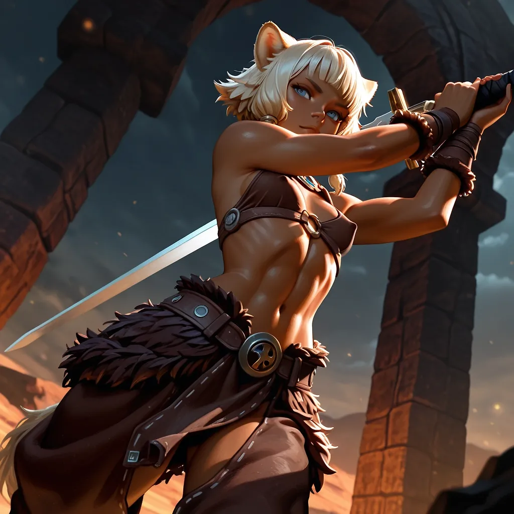 Barbarian girl serie...