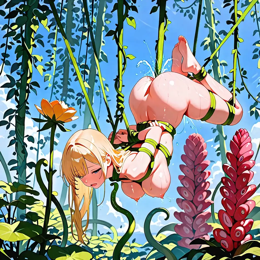 AI art "Caught by the forest"