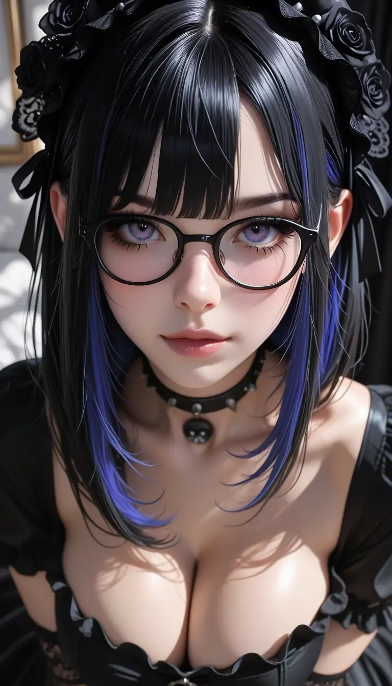 AI art with user description 'she so cute'