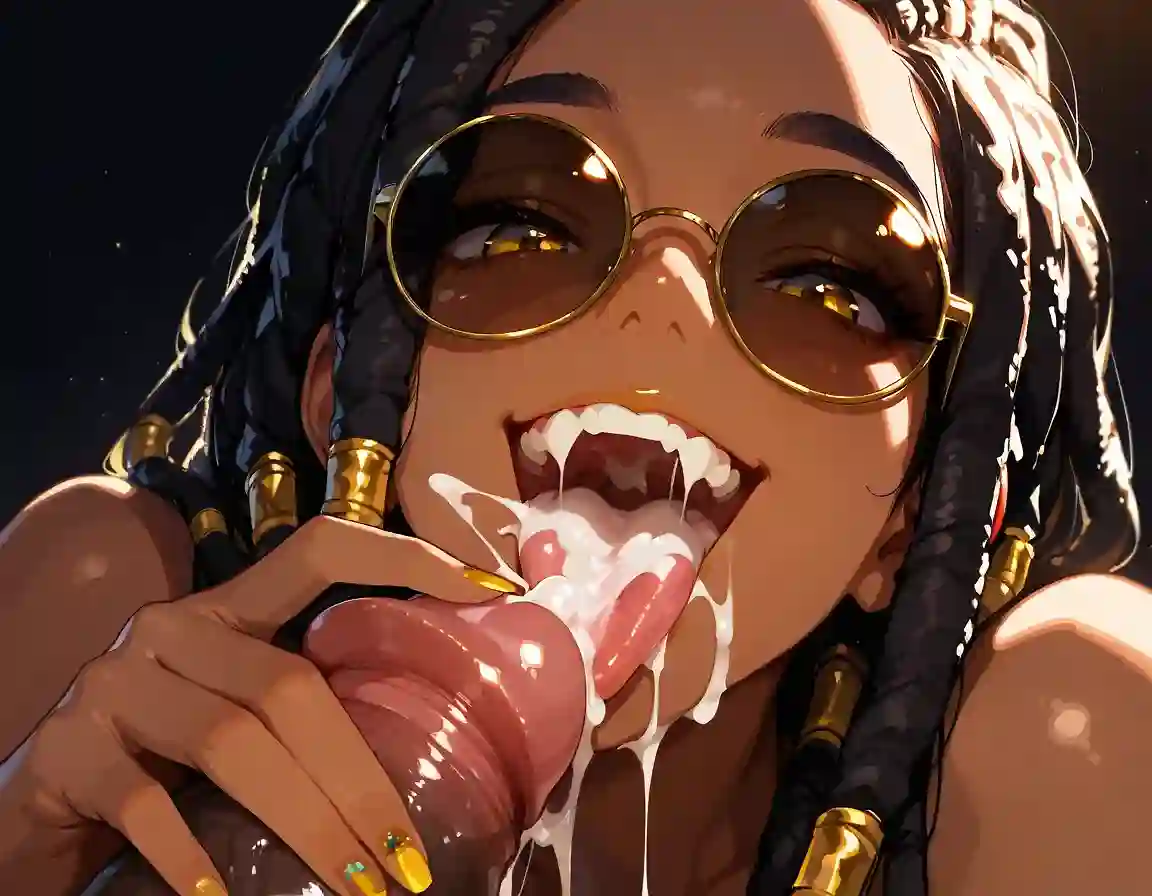 AI art 'Cream Demon' with user description 'Pump your soul down her throat~'