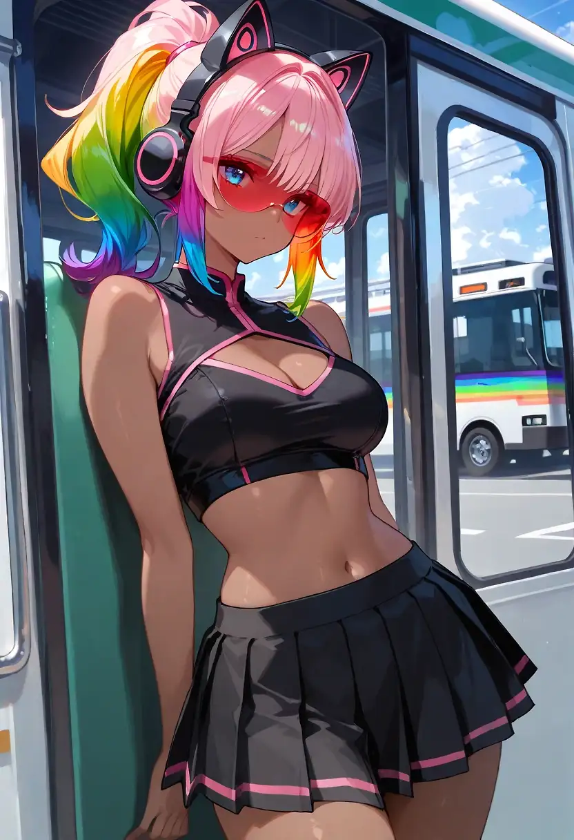 AI art "Which color suits her best ?"