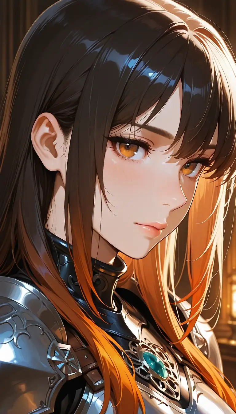 AI art "Knight girl"