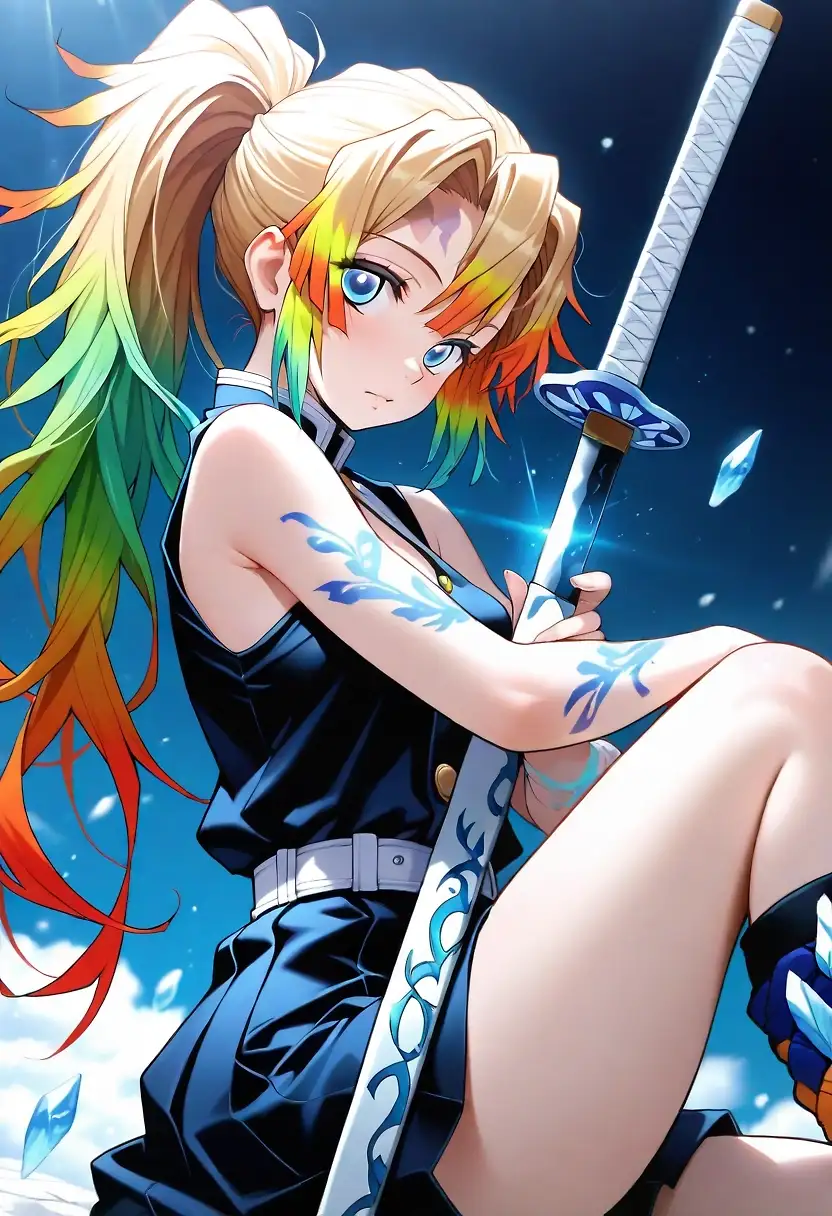 AI art "Himari Demon Slayer OC"