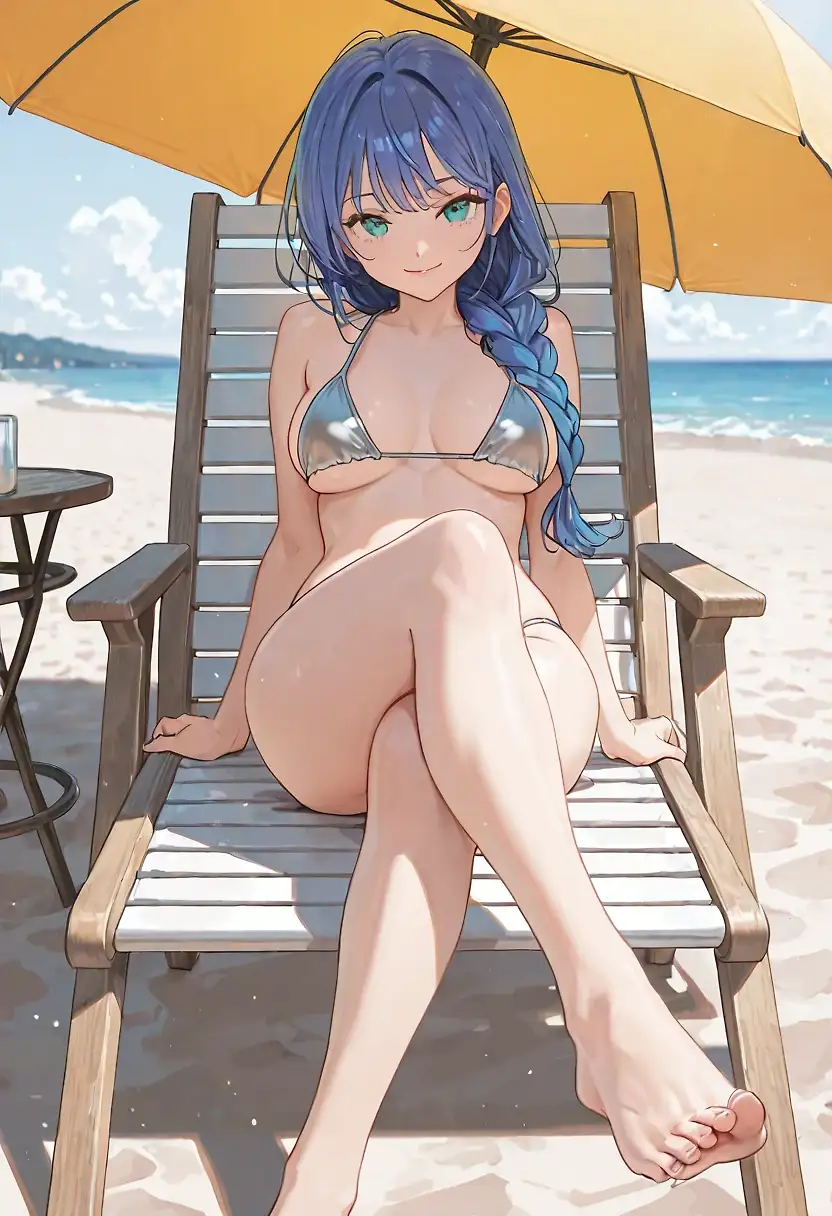 AI art 'Beach day'