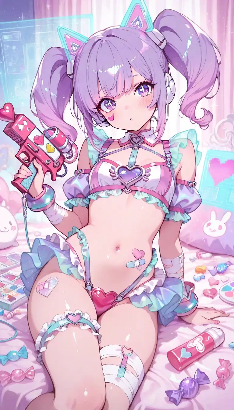 AI art "kawaii candy girls"