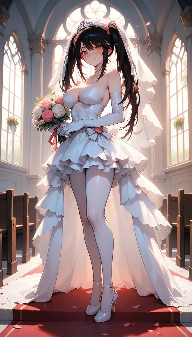 AI art 'wedding kurumi'