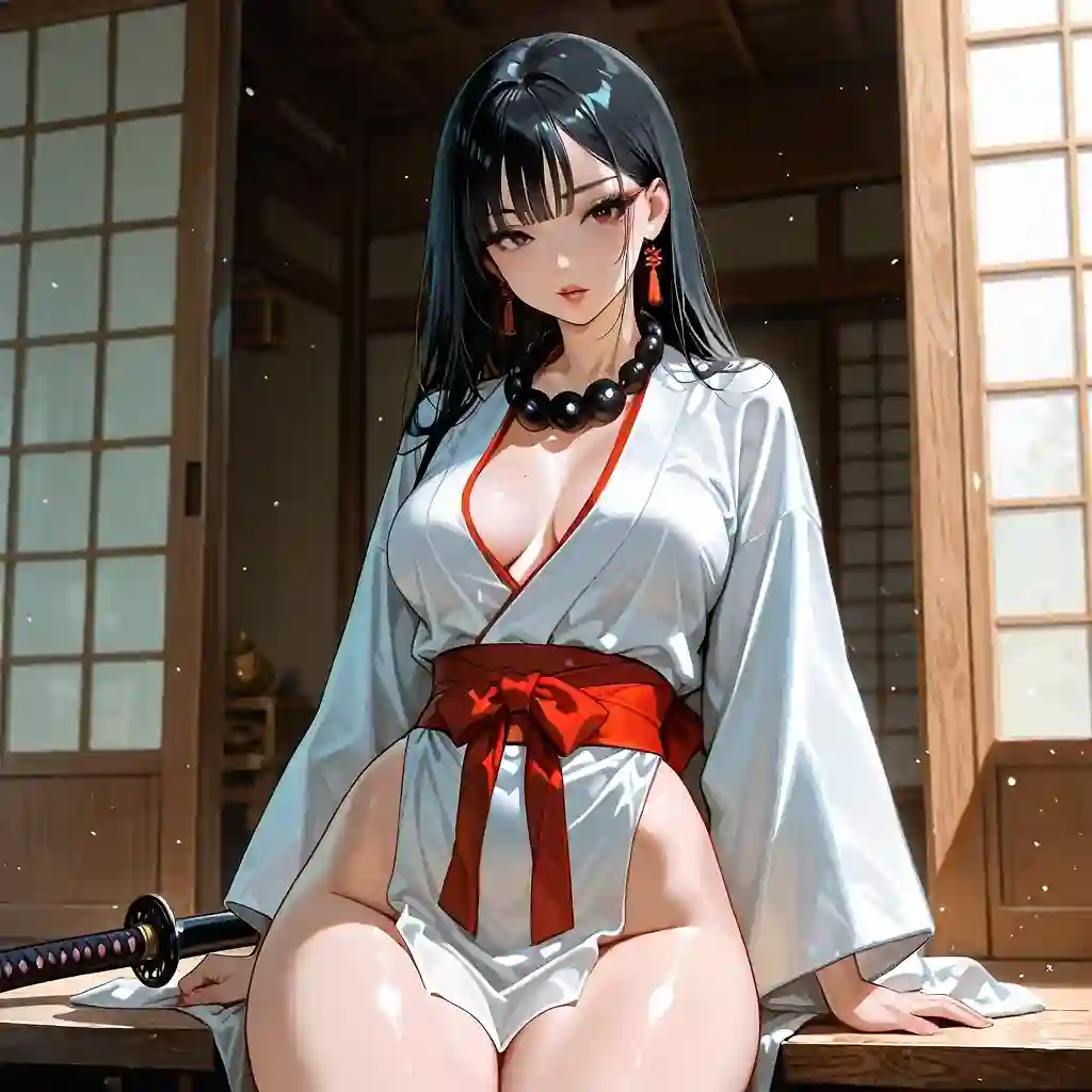 AI art 'Wait.. This isn't Bushido' with user description 'And that's not how you use the sword!'