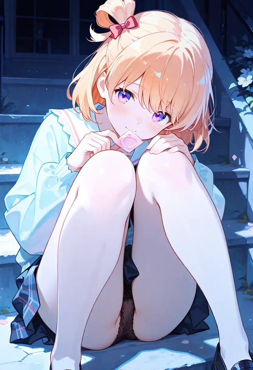 AI art 'panties peek'