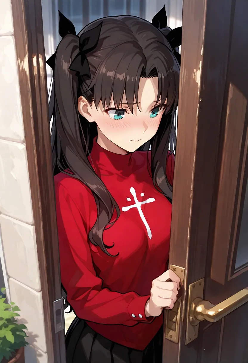 AI art "Rin Tohsaka’s Thighs Saves Lives" with user description "Posted this on my X account too. Feel free to follow me @N0CTURNALzz. DM me for requests. Took some time to get this sorted well, please let me know who else you want and what you want to see."